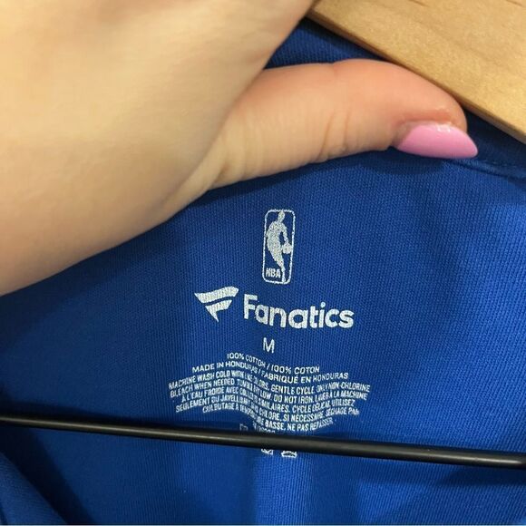 NBA Fanatics Golden State Warriors Medium Blue Polo Cotton - Picture 4 of 9